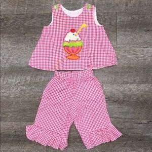 Pink Gingham style Set